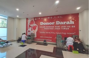 Donor Darah Serentak Warnai Hari Jadi Peringatan ke-80 Provinsi Jawa Timur