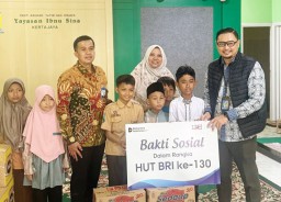 BRI Peduli Hadir di Surabaya, Salurkan Sembako Serentak di 12 Titik Yayasan