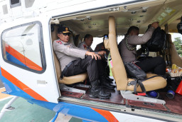 Kapolda Jatim Laksanakan Patroli Udara Arus Balik Lebaran 2026