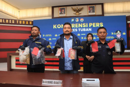Polres Tuban Tangkap Tiga Tersangka Pengedar Uang Palsu