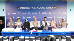 Polresta Malang Kota Amankan Dua Kurir Narkoba Sita 3,2 Kg Sabu dan 2.480 Butir Ekstasi