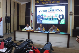 Polres Pacitan Amankan Montir Tersangka Curanmor di Tiga Lokasi
