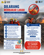 Polres Ngawi Ingatkan Konsekuensi Hukum Bagi Pembakar Lahan