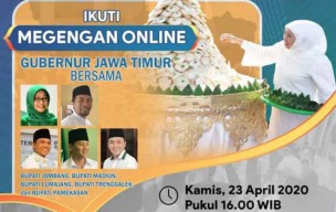 Gubernur Khofifah Sambut Ramadan Gelar Megengan Online