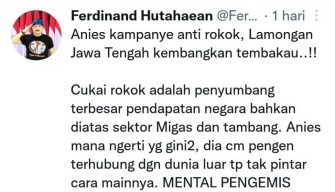 Ferdinand Sebut Lamongan Ada di Jawa Tengah, Warganet: Tambah Parah Gobloknya