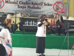 Cegah Narkoba Dikalangan Remaja, BNN Kota Surabaya Ajak Siswa Siswi SMPN 28 Berdialog