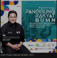 Menteri BUMN Berbagi Kebahagian Bersama Masyarakat Parapat