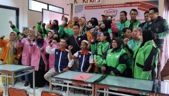 Asosiasi Driver Online Jatim gelar Deklarasi Pemilu Damai