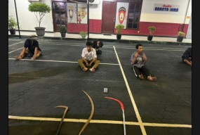 Remaja Ala Gangster di Amankan Patroli Perintis Polrestabes Surabaya