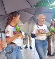 KPU Jawa Timur Sosialisasi Pilkada di Jalan Raya
