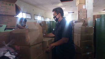 Kebutuhan Logistik Pilkada Sidoarjo Mulai Dibagi