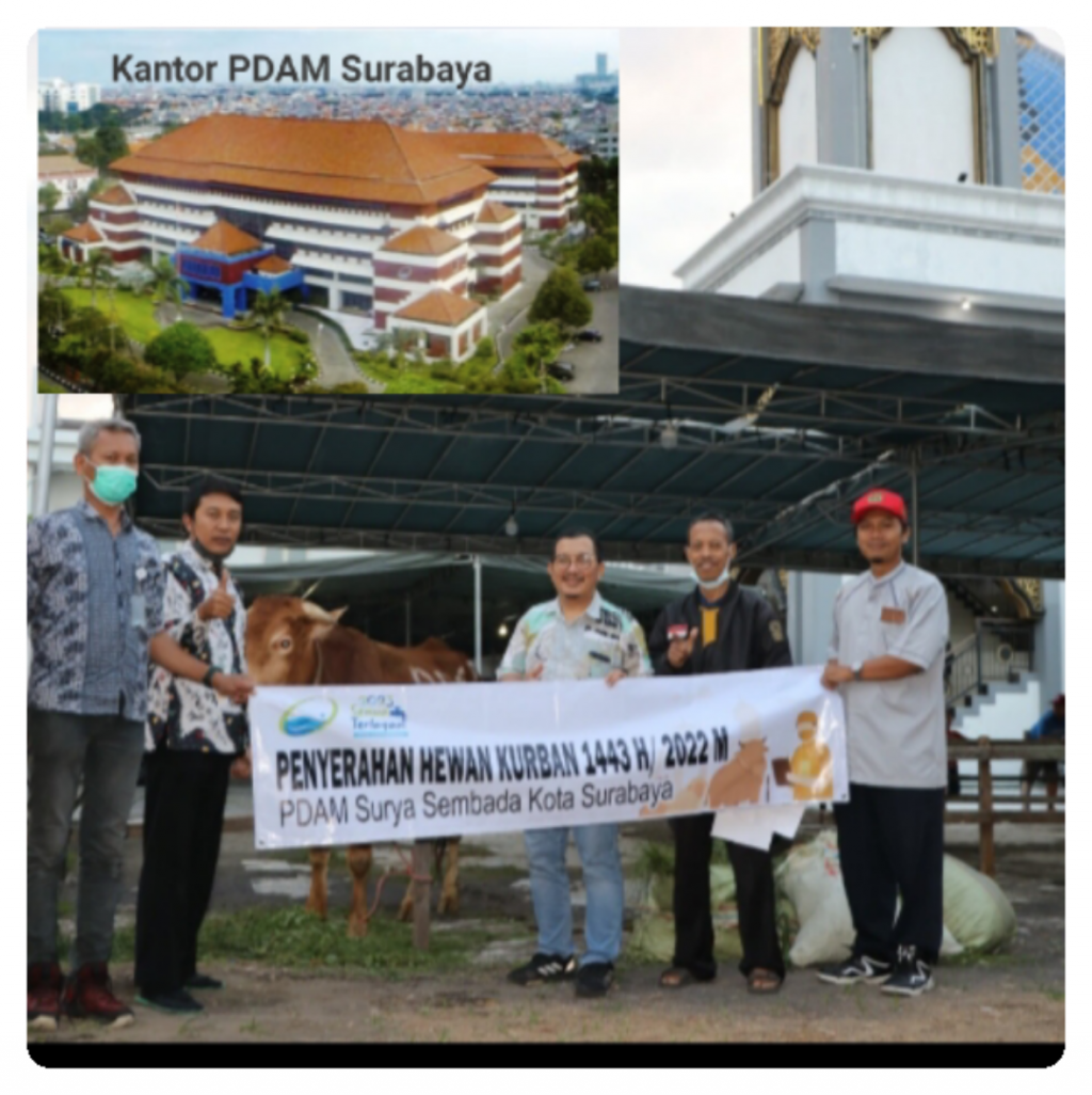 Kegiatan Qurban PDAM Surya sembada kota Surabaya.