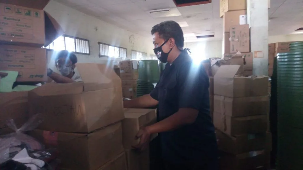 Kebutuhan Logistik Pilkada Sidoarjo Mulai Dibagi