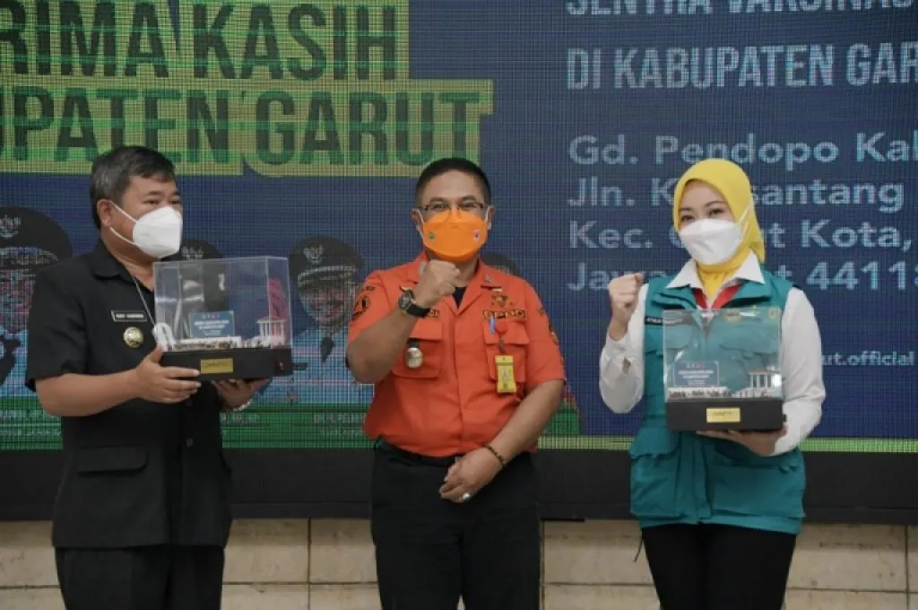 Capaian Sentra Vaksinasi BPBD di Garut Melebihi Target