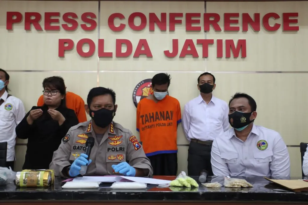 2 Pengedar Narkoba Antar Provinsi, Di Tangkap Ditresnarkoba Polda Jatim