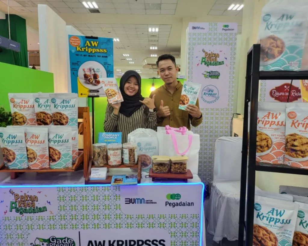 Sebanyak 31 stand produk UMKM gadepreneur ikut meramaikan kegiatan pekan raya pegadaian yang dilaksanakan secara serentak di 12 titik seluruh Indonesia.