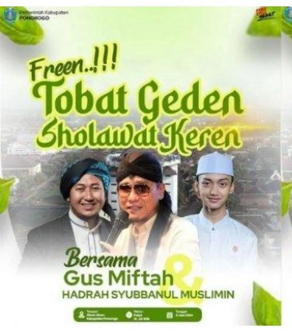 Bupati Kang Giri Ajak Warga Ponorogo Tobat Bareng Gus Mifta di Alun-alun Kamis Besok