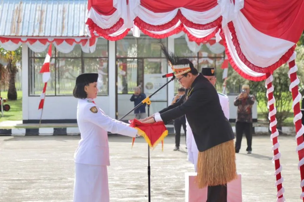 HUT ke-79 Kemerdekaan RI di PLBN Skouw Dimeriahkan Aksi Drama Kolosal