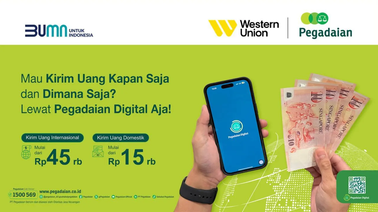 Pegadaian Digital Cara Mudah Kirim Uang ke Luar Negeri