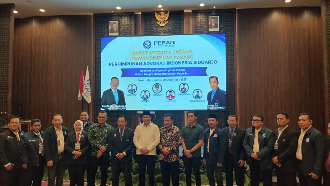 DPC Peradi Sidoarjo Gelar Rapat Anggota Cabang di Fave Hotel