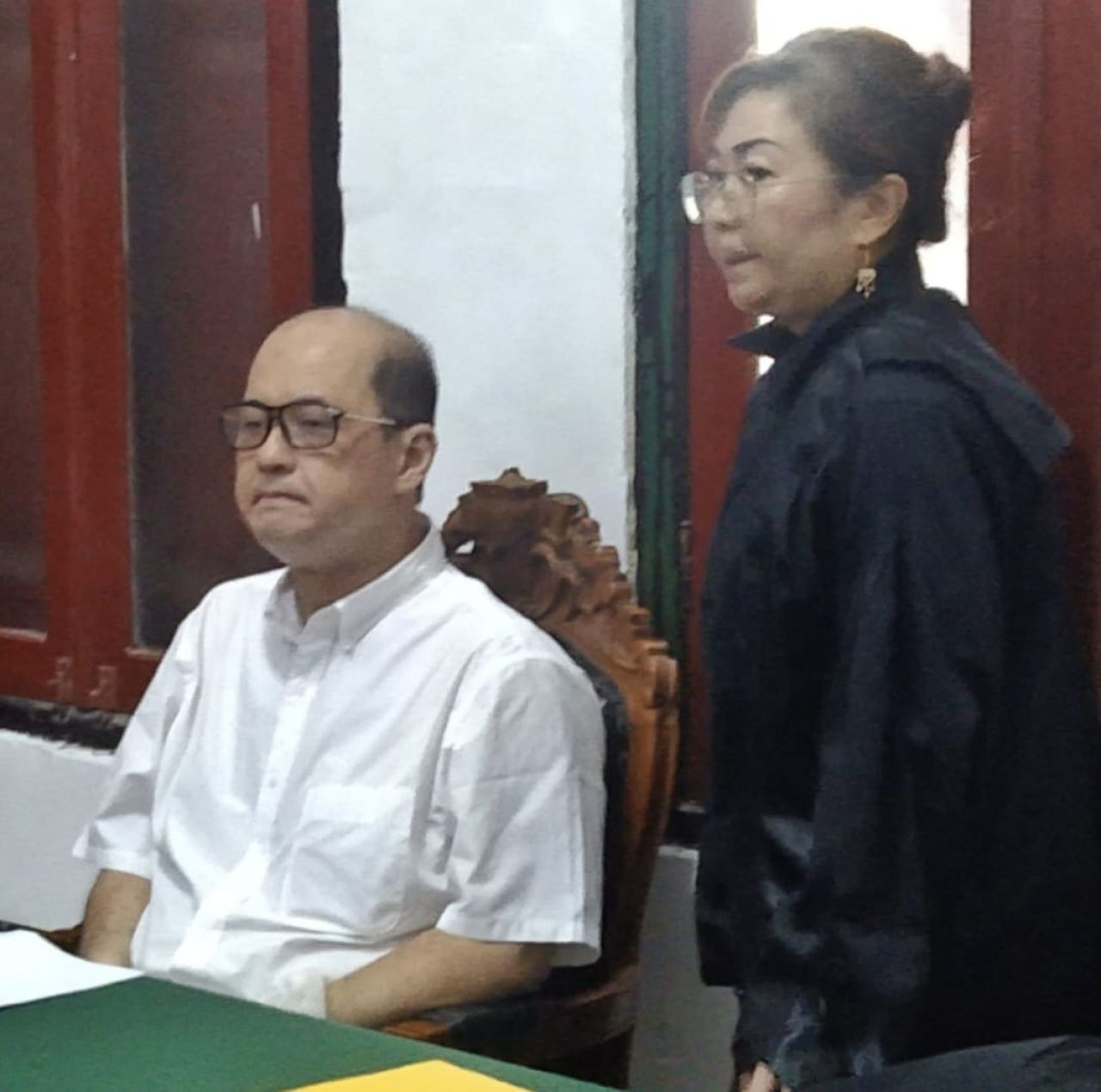 Terdakwa Henry Wibowo saat menjalani persidangan