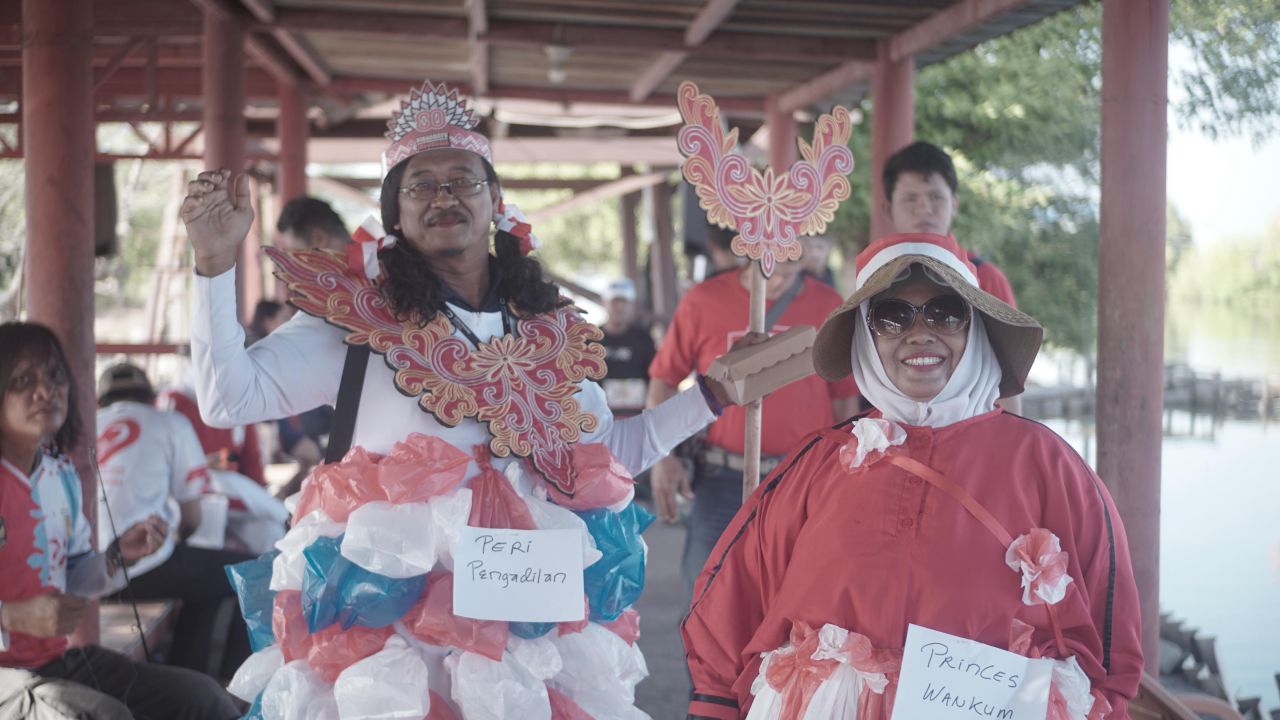 Pemenang Kostum Unik Lomba Mancing Wankum
