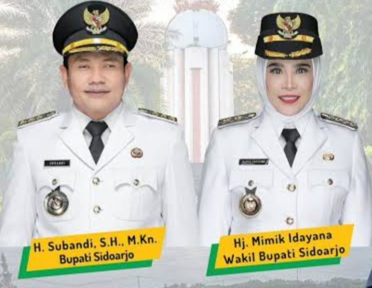 Pasangan Bupati dan Wakil Bupati Sidoarjo
