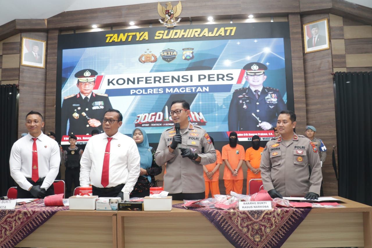 Polres Magetan Tangkap Komplotan Perampok Spesialis Minimarket