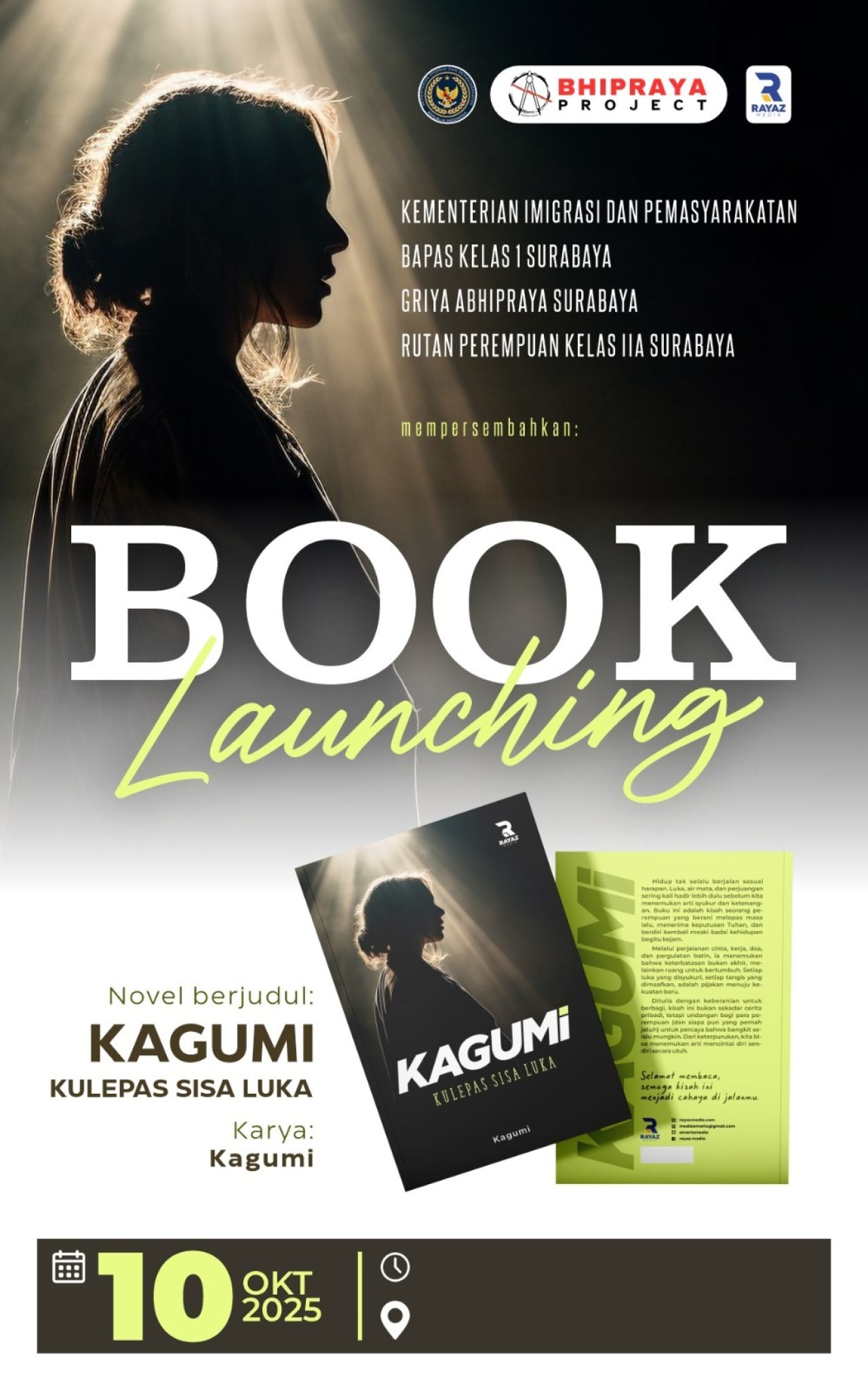 Launching Buku "Kulepas Sisa Luka" Karya Kagumi
