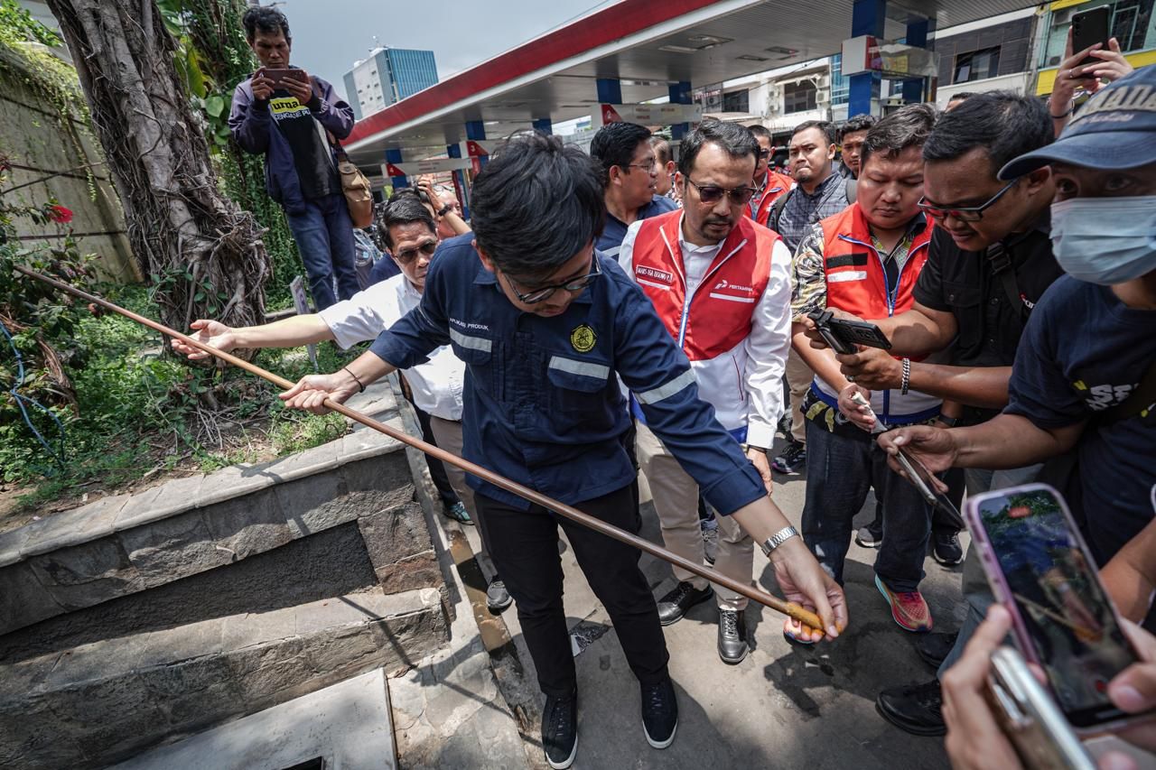 Peninjauan langsung ke sejumlah SPBU di wilayah Jawa Timur pada Rabu (29/10).