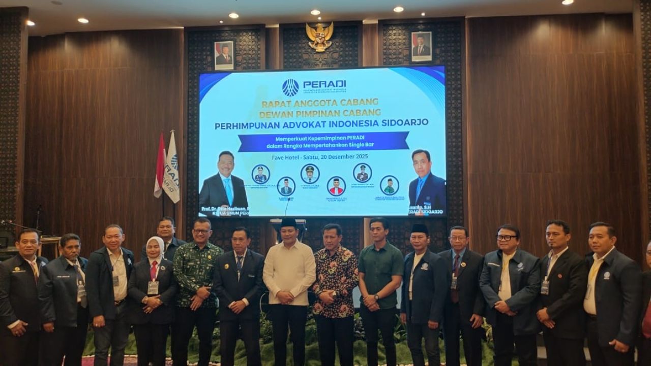 DPC Peradi Sidoarjo  mengadakan Rapat Anggota Cabang di Fave Hotel.