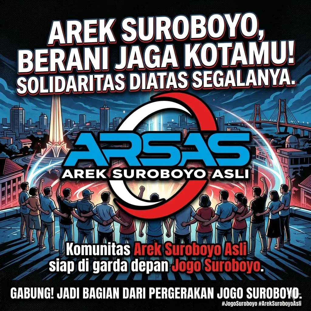 Semangat “Wani Jogo Kutho” Menggema, Ribuan Arek Suroboyo Siap Deklarasi Akbar