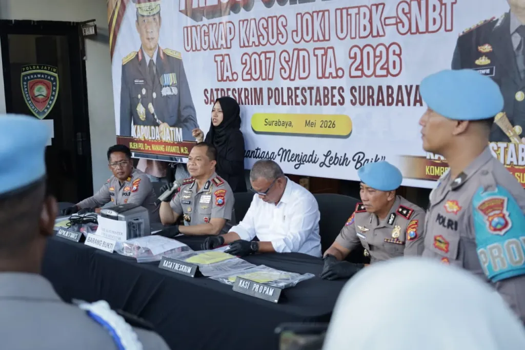 Polrestabes Surabaya Amankan 14 Tersangka Joki UTBK-SNBT