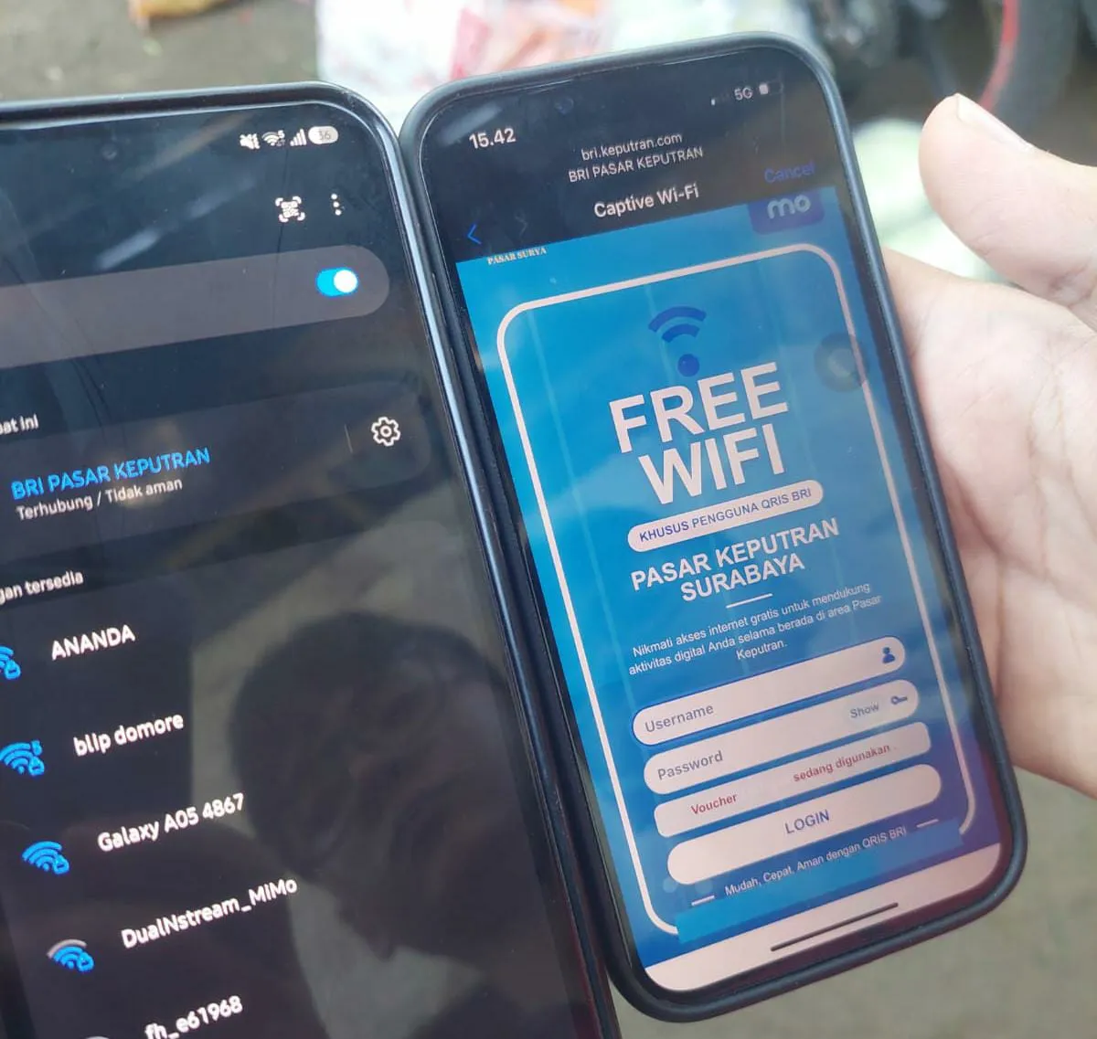 Wi-Fi Gratis Masuk Pasar Keputran, BRI Pacu Pedagang Surabaya Go Digital