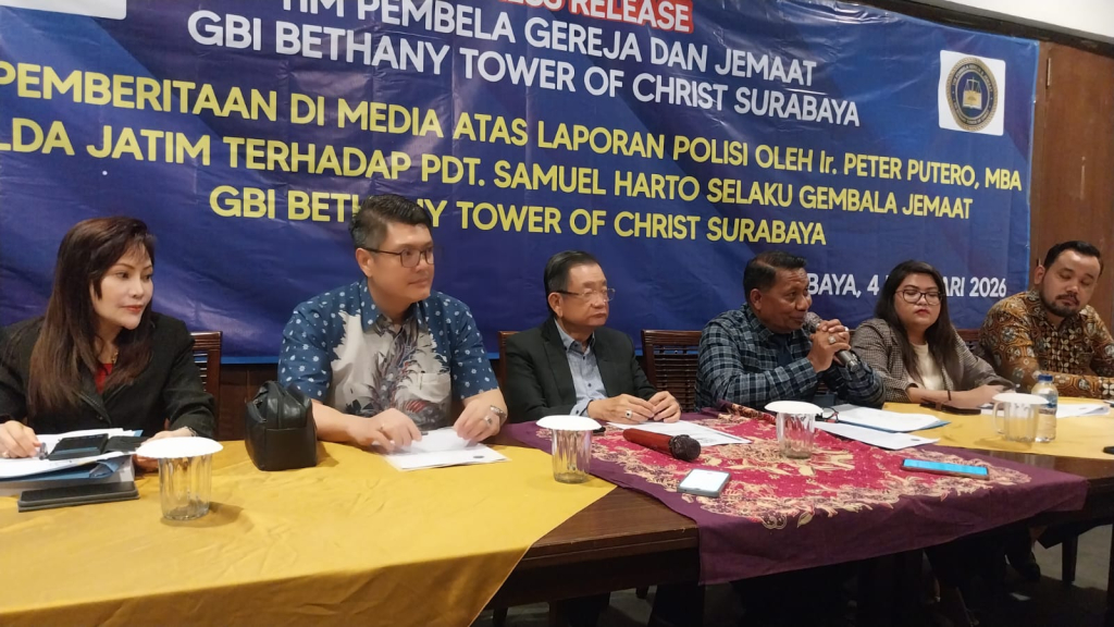 Kuasa hukum pembela gereja dan jemaat GBI Bethany Tower Of Crist Surabaya