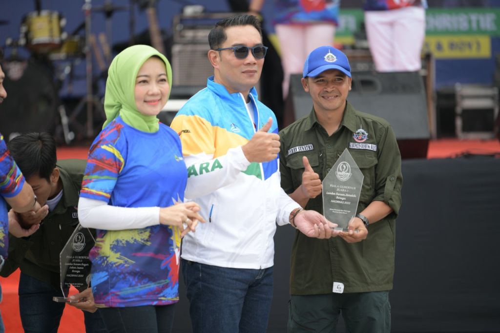 Hari Olahraga Nasional (HAORNAS) ke-39 Tingkat Provinsi Jawa Barat Tahun 2022 di Gedung Youth Center, Kota Bandung, Kamis (15/9/2022).