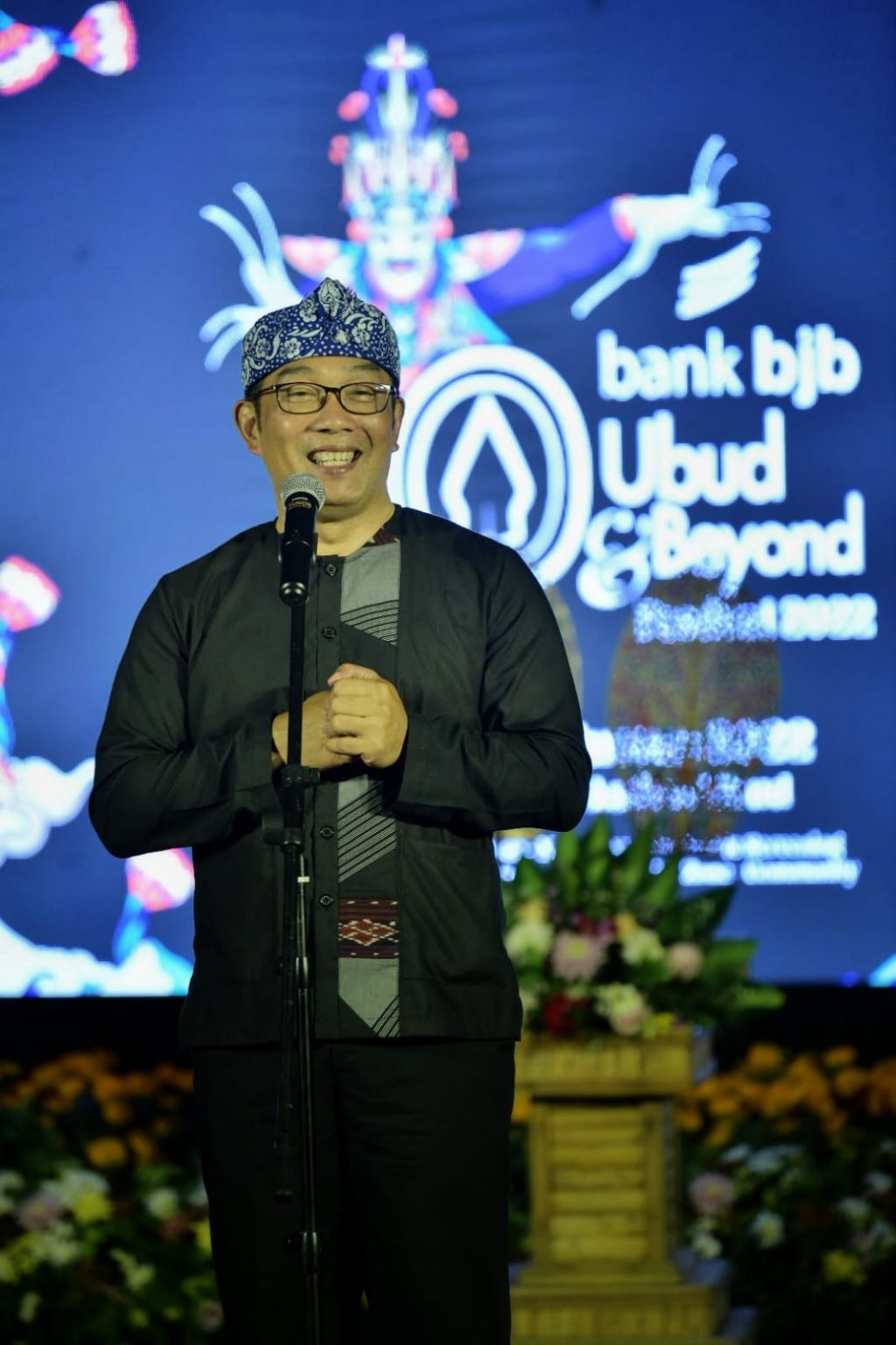 Gubernur Jawa Barat Ridwan Kamil bersama Wakil Gubernur Bali Tjokorda Oka Artha Ardhana Sukawati membuka festival yang didukung penuh Bank Bjb.