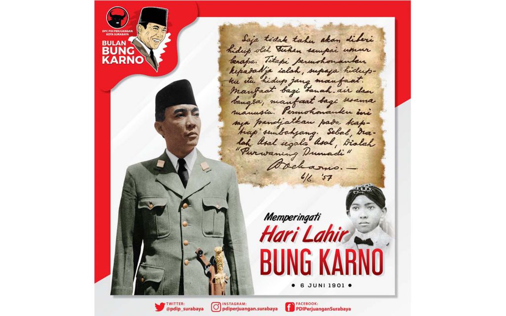 PDIP Surabaya menggelar berbagai acara untuk memperingati Bulan Bung Karno