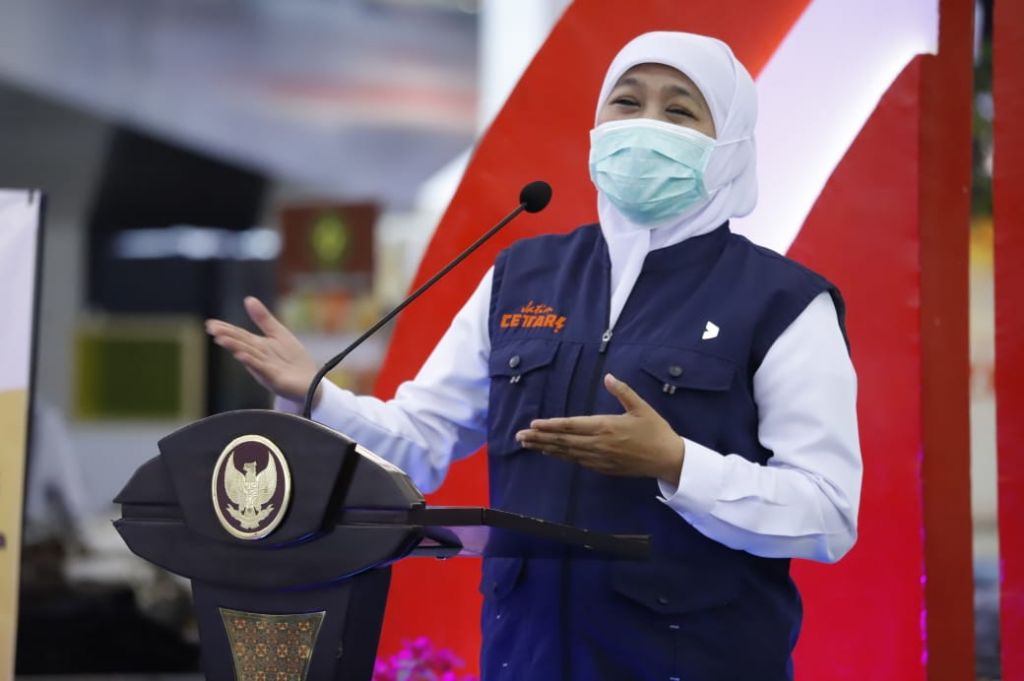 Gubernur jawa Timur Khofifah Indar Parawansa