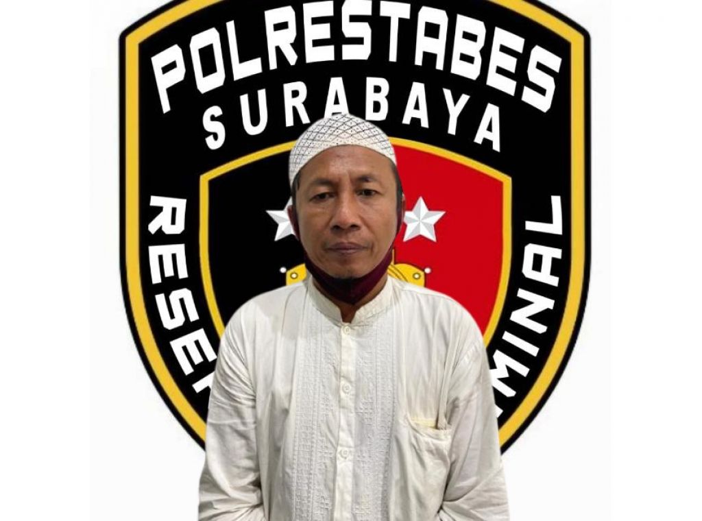 pelaku ASK saat diamankan polisi