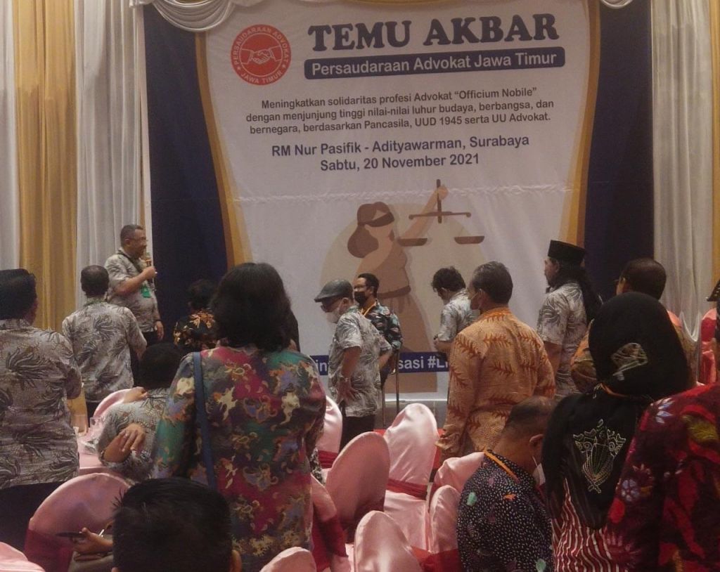 Acara temu bareng di Rumah Makan Nur Pasifik, Jl. Adityawarman, Surabaya, Sabtu (20/11/2021). 