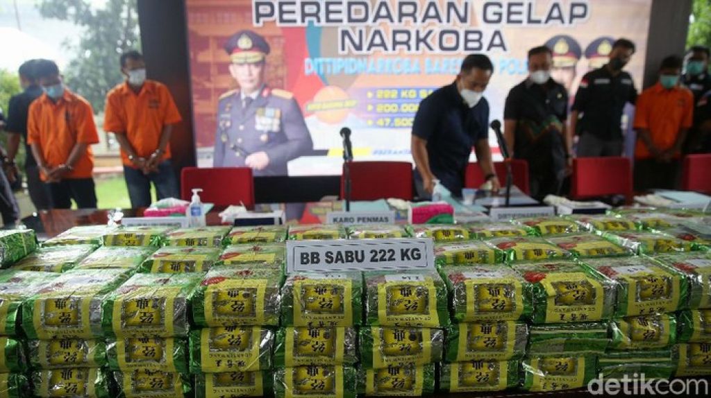 222 Kg Sabu Nyaris Beredar Indonesia