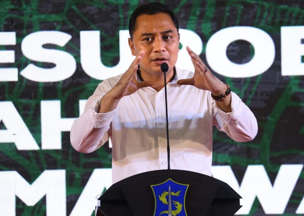 Eri Cahyadi bicara depan bawahannya, Jumat (4/2/2022).
