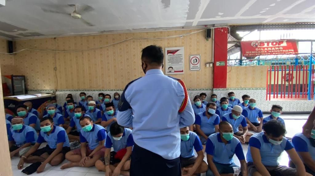 Meski Tren COVID-19 Landai, Warga Binaan Baru Tetap Patuhi Prokes