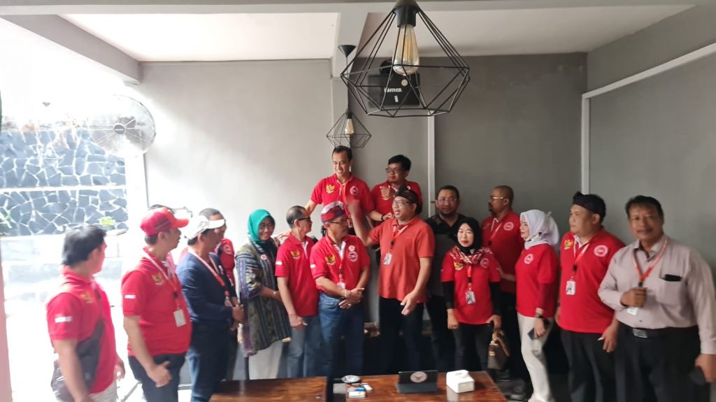 Para panitia kegiatan saat gathering, Sabtu (25/6/2022).