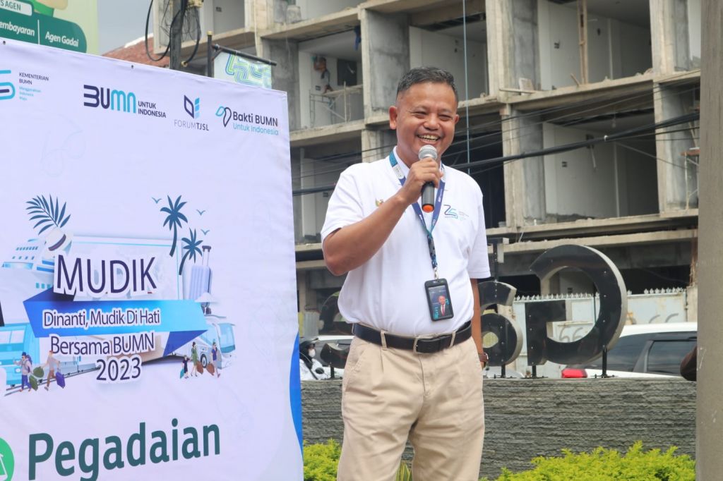 Bertempat di Kantor Pegadaian Wilayah XII Surabaya, Senin (17/04), dilakukan pemberangkatan peserta mudik gratis bagi masyarakat dan nasabah Pegadaian. 