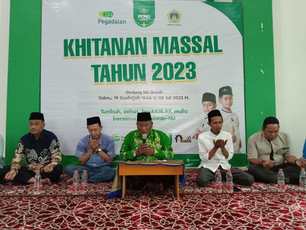PT Pegadaian Area Surabaya 1 melalui Pegadaian Kantor Cabang Gresik Menggelar "Khitanan Massal Gratis", Sabtu (8/7/2023).
