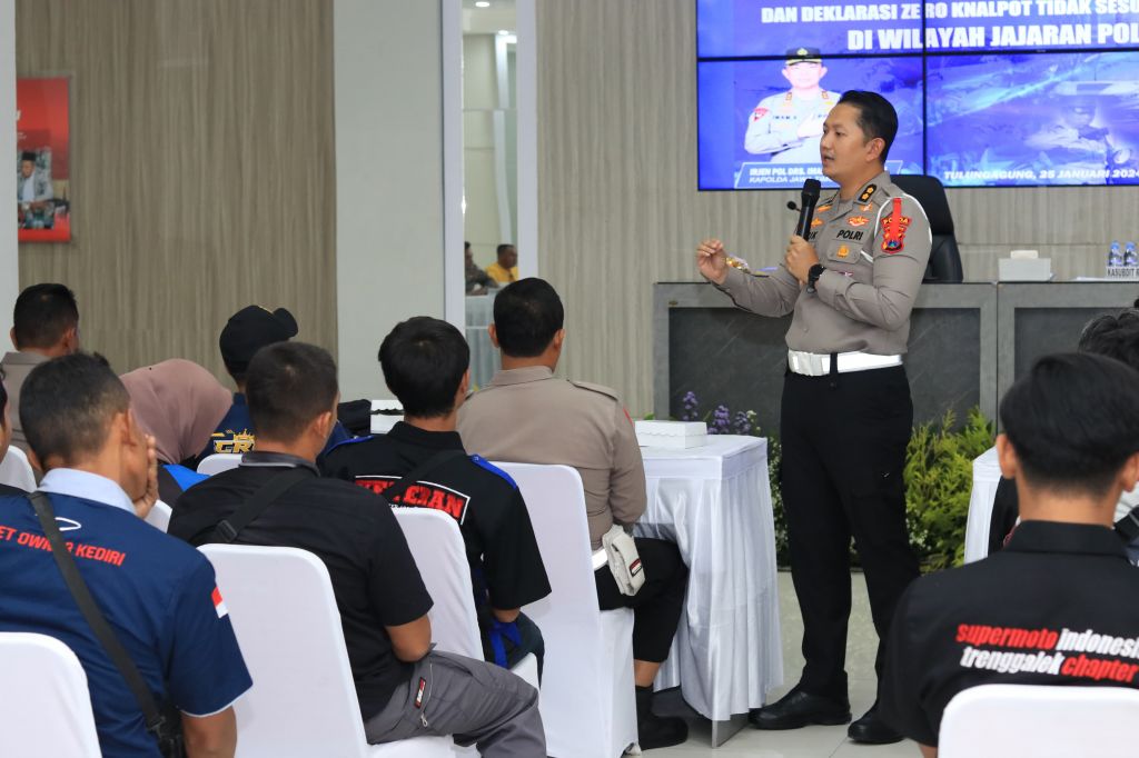 Akbp Raden Erick Bangun Prakasa menjelaskan program mahameru zero knalpot brongm