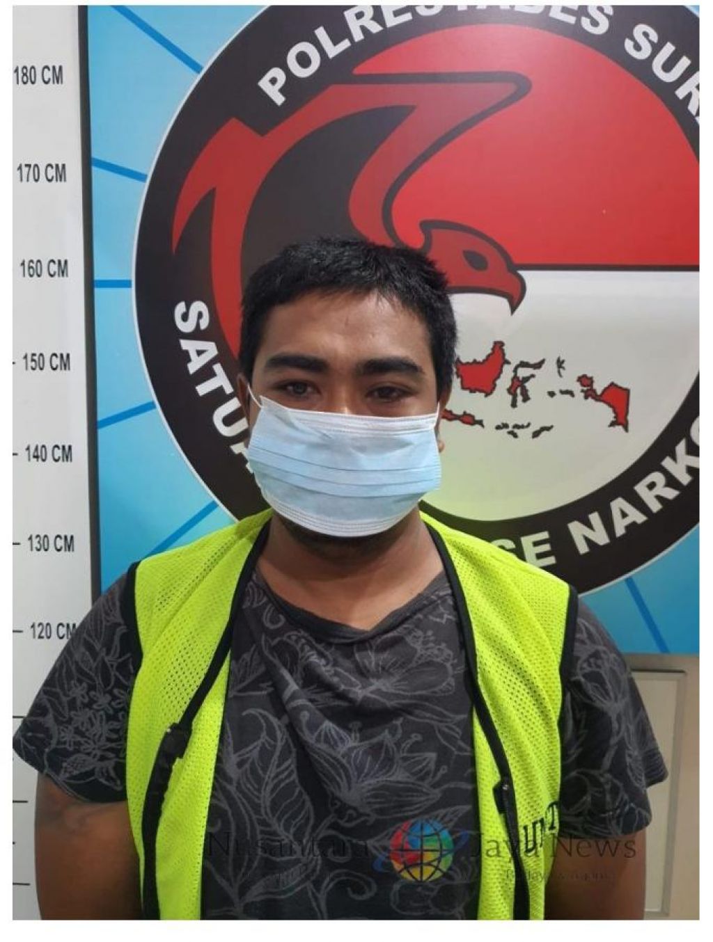 Tersangka berinisial M
