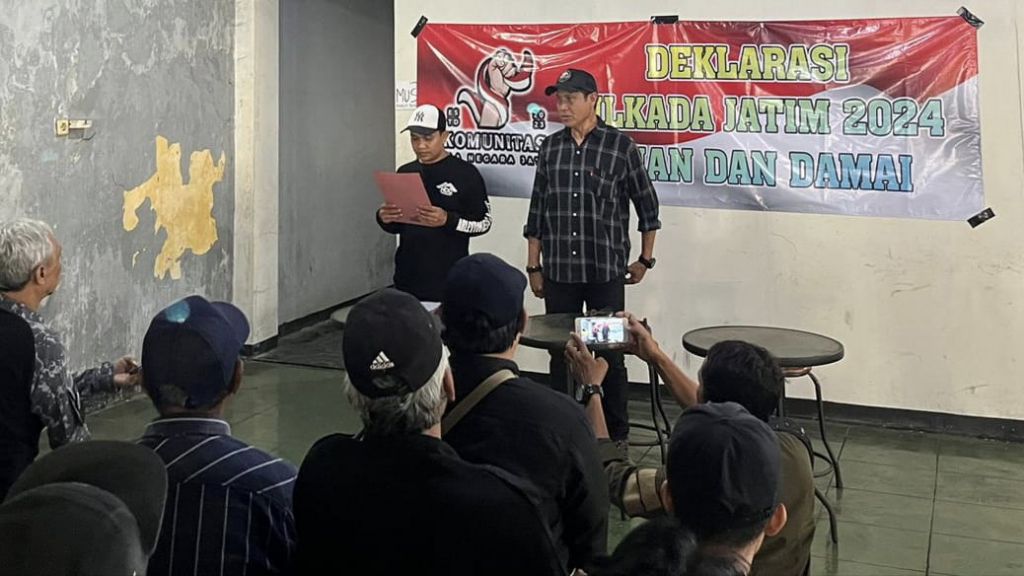 Pembacaan deklarasi pilkada jatim damai